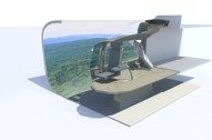 3D render of a flight simulator pod